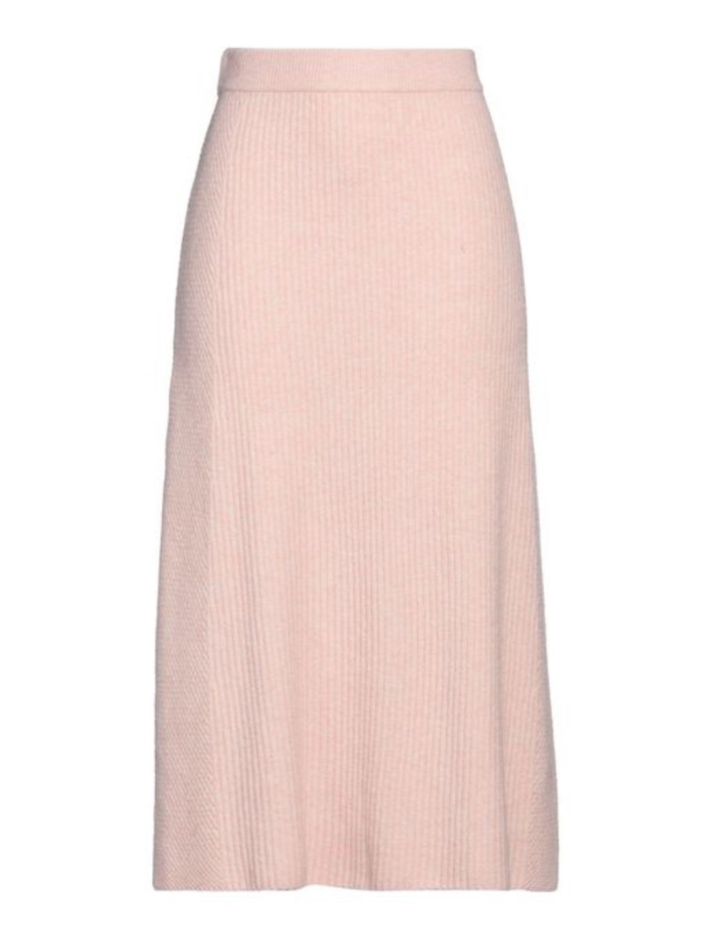 MAJE | Wool Blend Ribbed Maxi Skirt